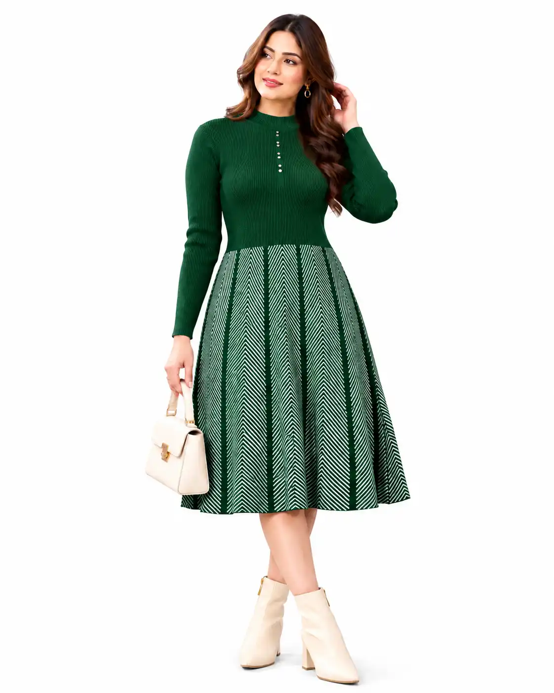 Winter woolen dress
